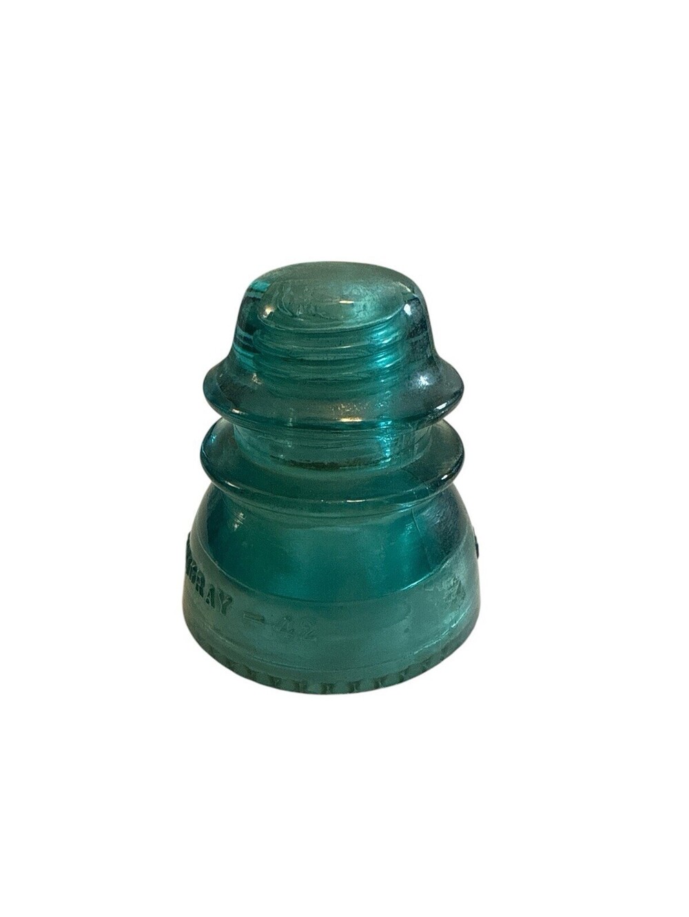 Vintage Hemingray No. 42 Aqua Glass Insulator